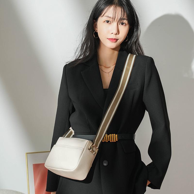 Solid Color PU Messenger Bag Small Bag In Stock Women's One-shoulder Small Square Bag