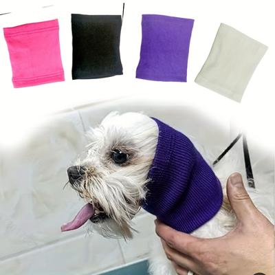 Hund Katze Haustier Ohrwickel Abdeckung Hund Schallschutz Ohrenschützer Bellen und Baden Warmer Winter Ohrenschal zur Beruhigung des Haustiers