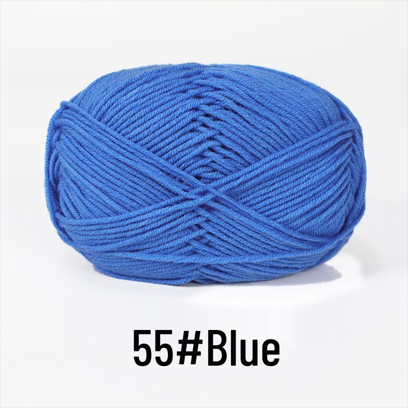 Baby 4-lagiges Milchbaumwollgarn zum Stricken von DIY-Schals oder Decken