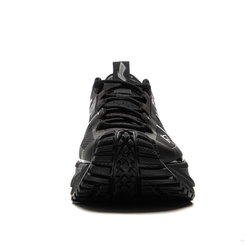 Li Ning CF Su Xing Chuan SE Shock Absorption Rebound Wear-Resistant Waterproof Low-Top Outdoor Hiking Shoes Unisex Hiking Shoes Black AHTV015-1