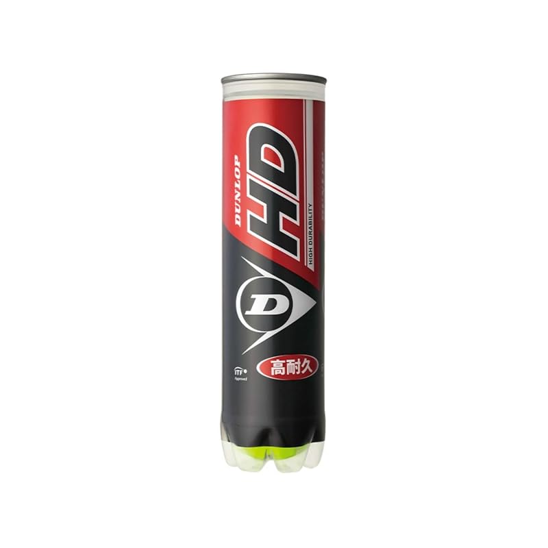Dunlop HD Tennis Balls, 4 Balls Per Can (DHDA4TIN)