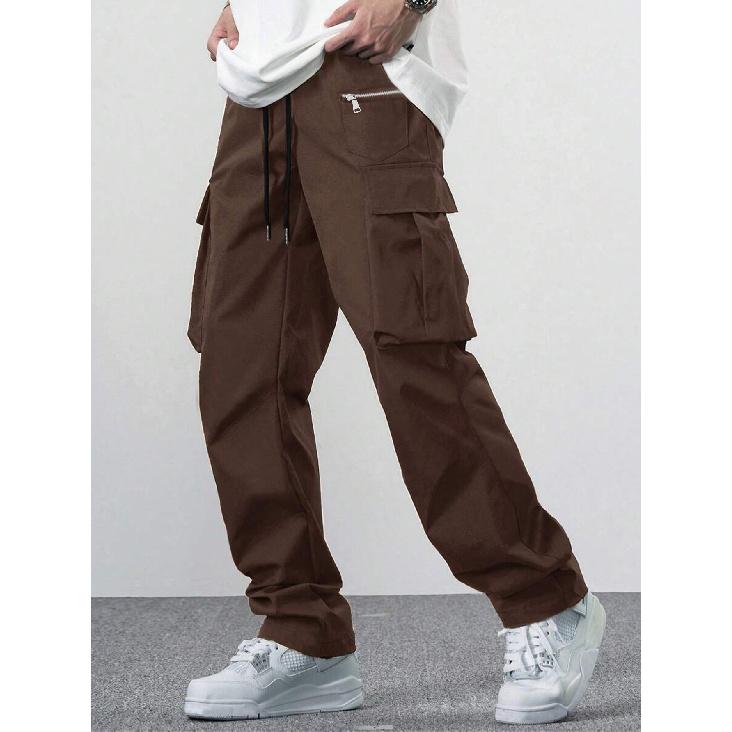 2026 New Loose Multi-Pocket Trousers Men's Casual Versatile Cargo Pants