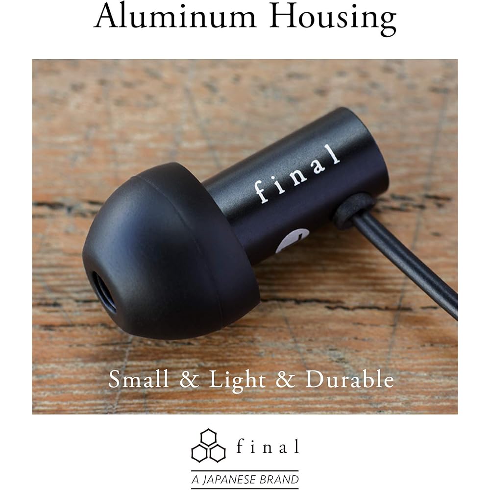 final E2000 In-Ear Headphones with Microphone and Controller, Matte Black FI-E2DALC