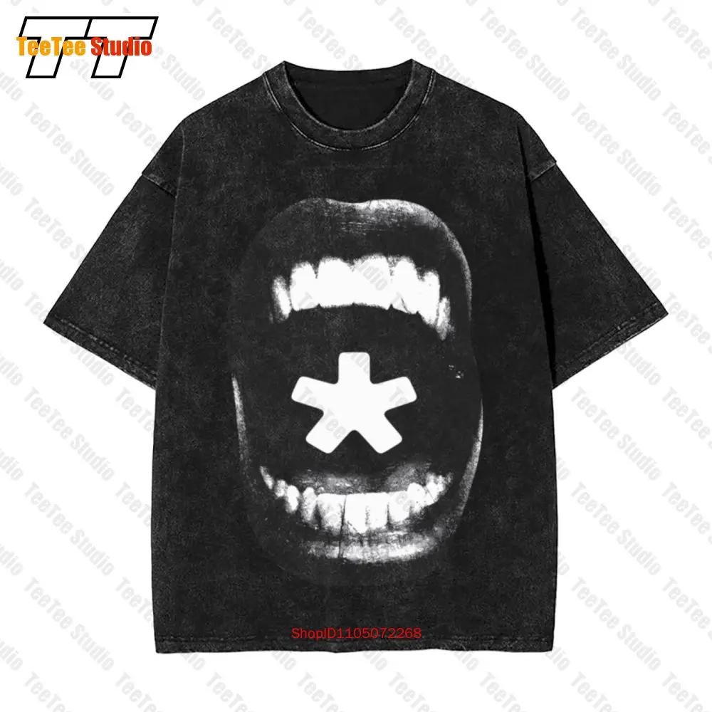 Punk Mouth Vintage Oversized T-Shirt Y2K Vamp Opium Aesthetic Streetwear Merch Q0UV