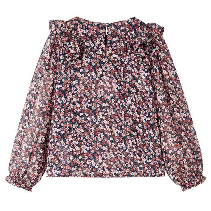 Chemise pour enfants à manches longues rose foncé 92/104/116/128/140