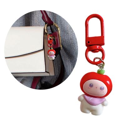 Cartoon Keychain Resin Fruit Baby Key Ring Bag Pendant Lightweight Key Holder Jewelry Accessories for Women Girls