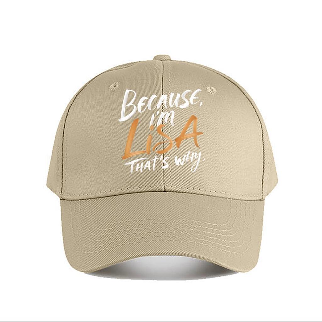 Lisa Quote Graphic Baseball Cap Fashion Unisex Sunhat Womens Outdoor Sports Snapback Cap
