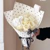 Thicken Plastic Creative Wrapping Pack Round Dot Flower Sheet Waterproof Bouquet Art Paper Aesthetic Holiday Present Packs