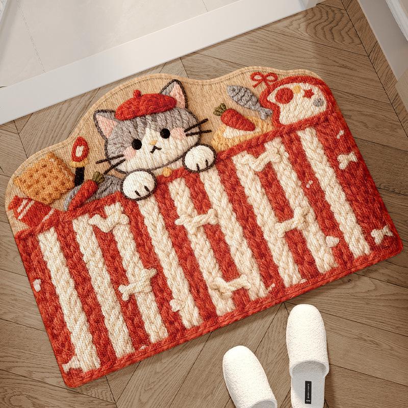 Quick-Dry Cartoon Diatom Mud Bathroom Door Mat – Absorbent & Non-Slip