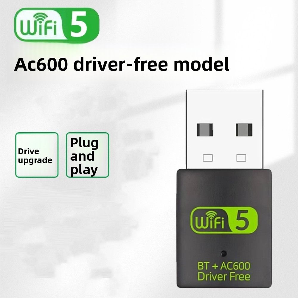 USB2.0 Bluetooth 5.0 2 In1 Dongle Bluetooth Wireless Network Card Wifi Network Adapter  Home Office