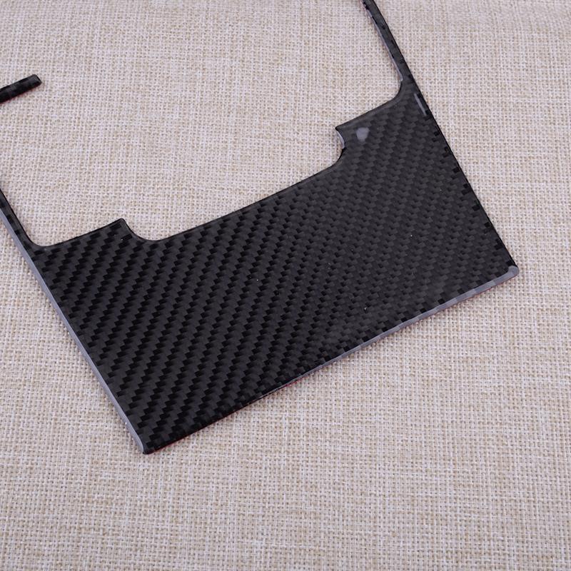 Black Carbon Fiber Center Console Gear Shift Panel Cover Trim Fit for Mazda 3 Axela     2024 LHD