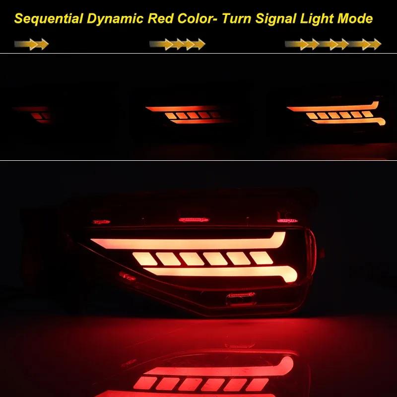1 Set LED Reflector For Toyota Fortuner SW4 2015 2016 2017 2018 2019 2020 Rear Bumper Light Fog Lamp Brake Light Turn Signal