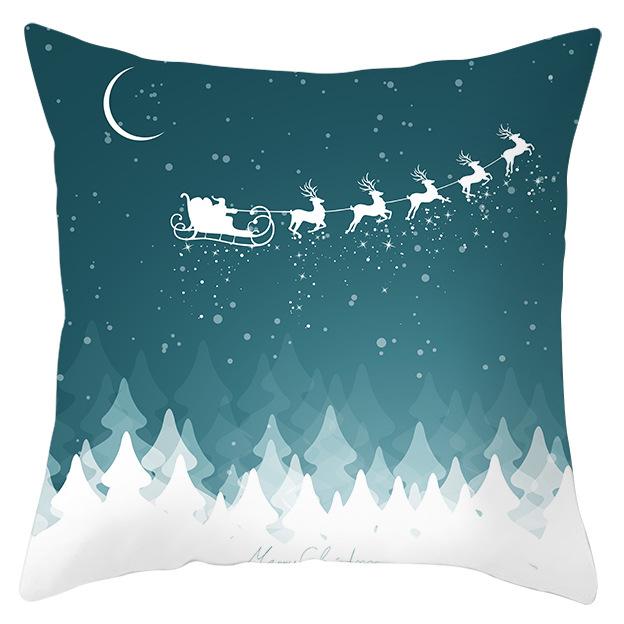 Christmas Snow Scene Series Pillowcases Home Sofa Pillowcase Car Cushion Covers Home Use