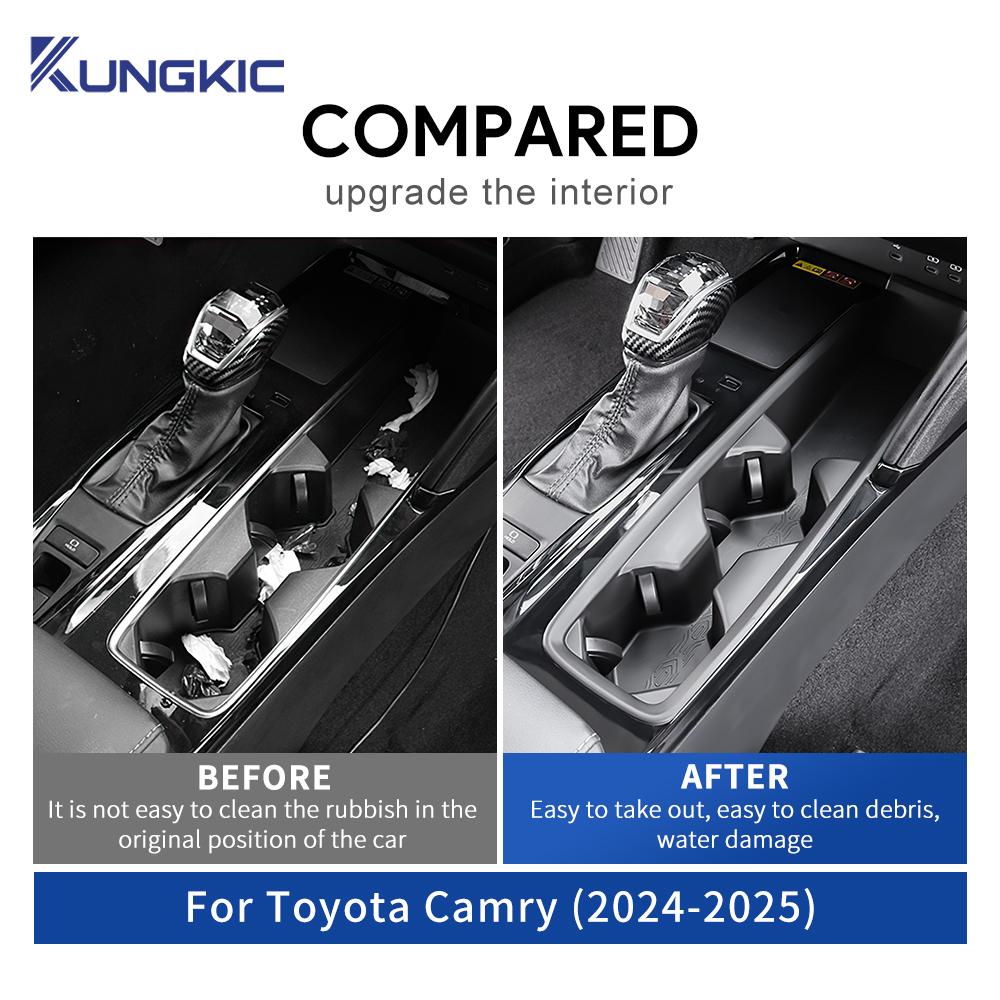 Para Toyota Camry 2024 2025 2026 LE/SE Camry XV80 Coche Panel de Control Central de Silicona Soporte para Tazas Portavasos Accesorios Interiores