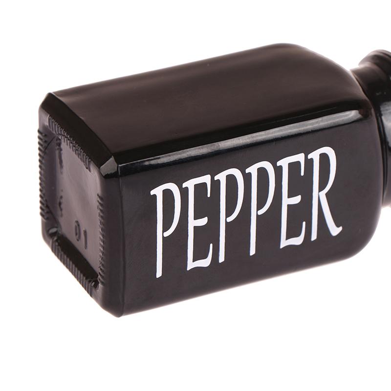1Pc Salt And Pepper Shaker Storage Spice Shakers Spice Dispenser Refillable Black And White Kitchen Supplies Seasoning Pots