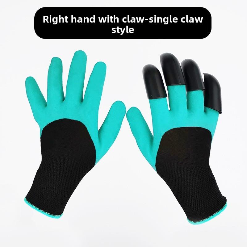 Gartenhandschuhe Krallen Garten Pflanzen Blumen und Gemüse Latex Rutschfest Schnittfest Garten Pflanzen Bagger