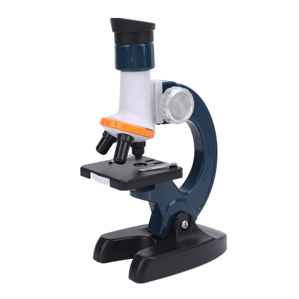 Microscope for Kids High Definition Battery Powered Microscope Science Kit with 4 Blank Glass Slides