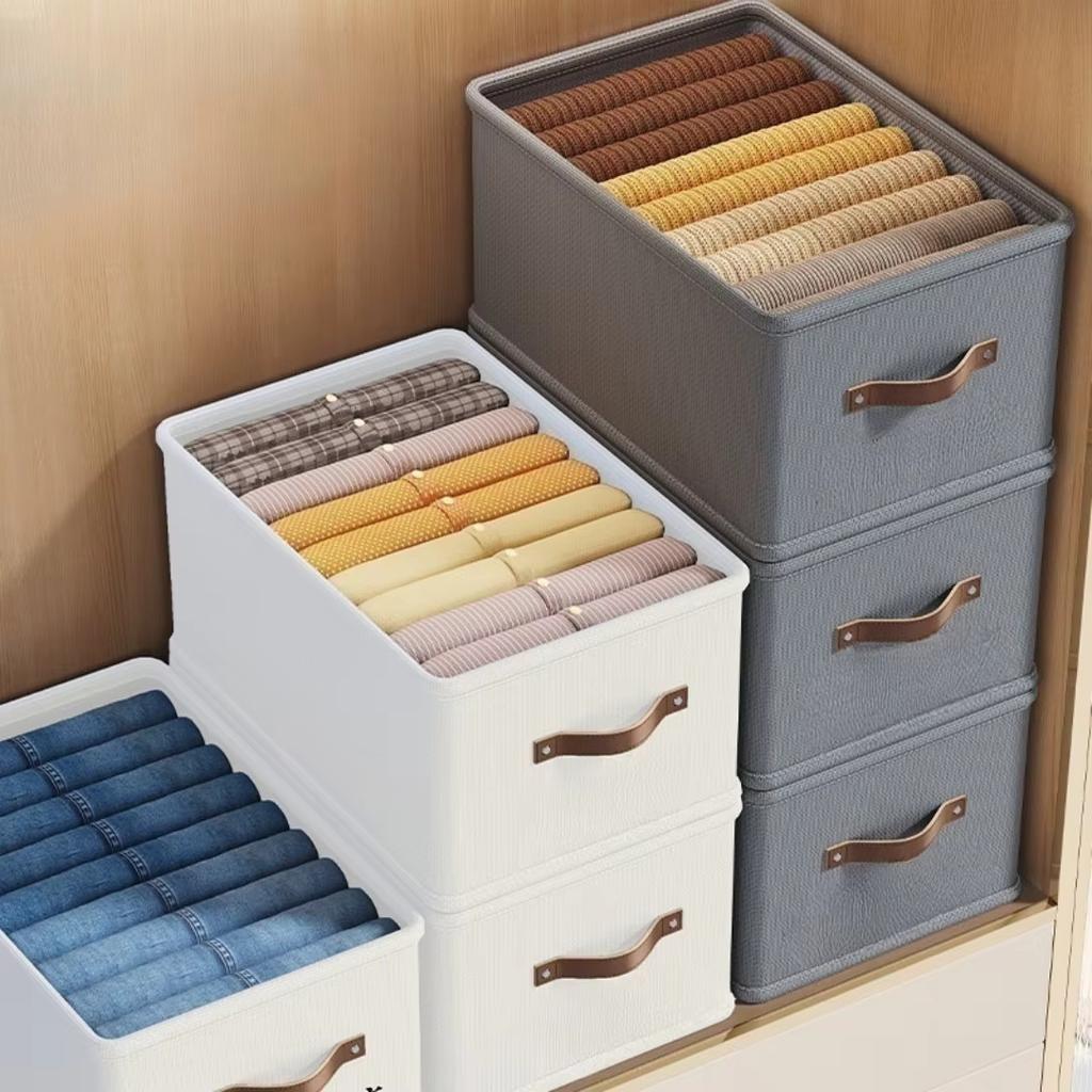 1pc Thicken Clothes Organizer Sweater Storage Cabinets Drawers Organizer Jeans Storage Box Wardrobe Clothes Storage Organizers