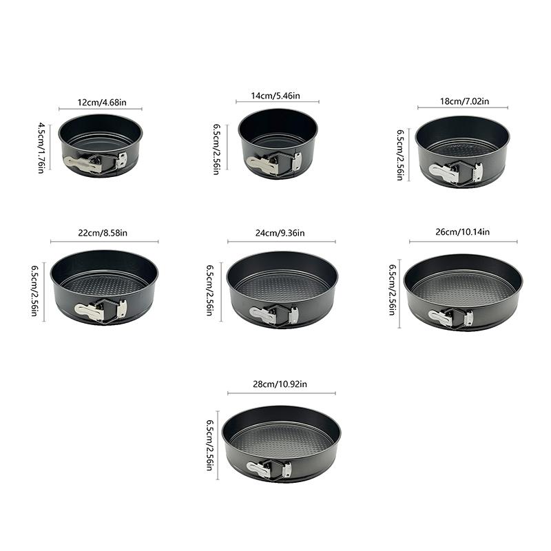 Nepřilnavá kovová forma na pečení Kulatá forma na pečení na pečení Nádobí na pečení Vyjímatelné dno Formy na koláče z uhlíkové oceli Plech Kuchyňské nástroje na pečení