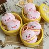 Entzückender Schweine-Plüschanhänger Figurine - Macaron Schwein Puppe Spielzeug Geschenk