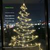 2027 DIY Floor-to-Ceiling Christmas Tree Window Lights Decoration for Festive Living Room