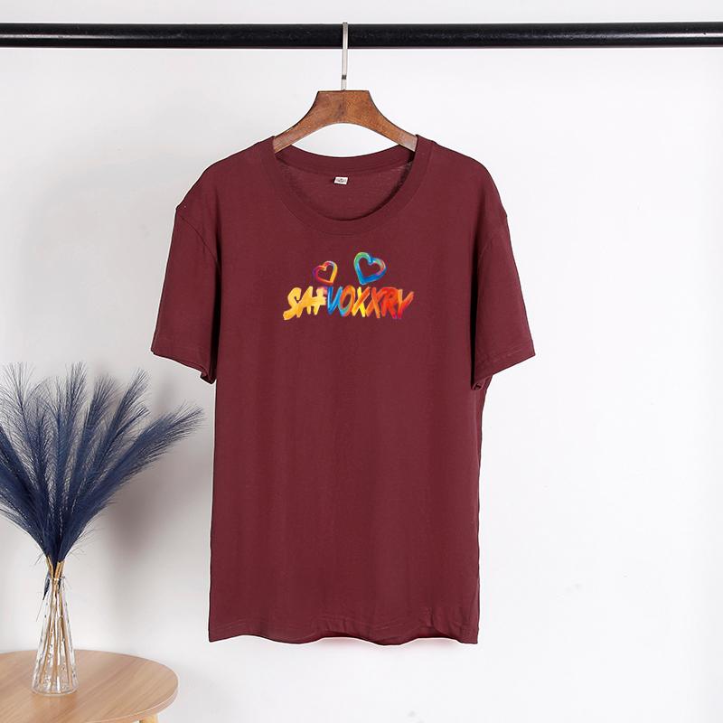 TWINFLAMES Fashion Tshirt Women's Clothing Letter Graphic Tees Shirt Femme T-Shirt Tops Y2k Tops