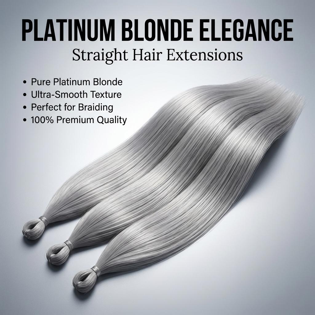 

Silver Wave Braiding Hair 20-25 Inch Long Heat Resistant Synthetic Hair Extensions Natural Wave For DIY Braids Dreadlocks (Silver,24inches&1Pcs/Lot) серебряный