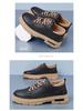 2025 Men's Thick-Soled Retro Casual Leather Shoes - Handmade, Trendy, Versatile Footwear