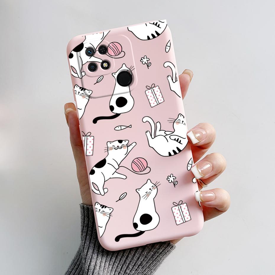 for Funda Poco C40 C65 C55 C51 Case Cute Panda Soft Silicone Back Cases for Xiaomi Poco C40 C 40 Phone Cover for PocoC40 Bumper