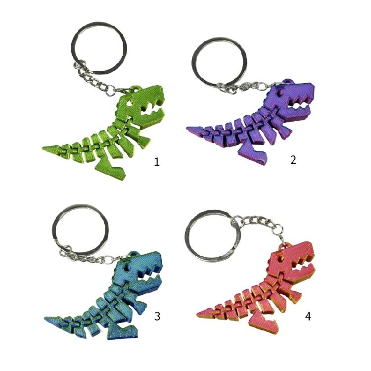 Vielseitiger 3D-Dinosaurier-Schlüsselanhänger Benutzerfreundlicher 3D-Dinosaurier-Schlüsselanhänger Anhängerzubehör Für Schreibtisch- oder Autodekoration