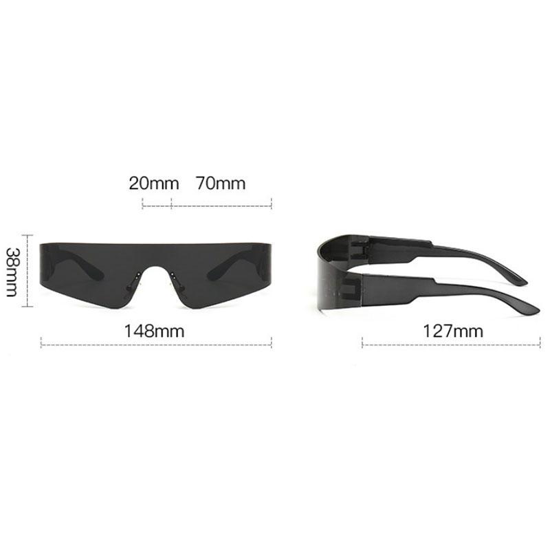 New Borderless One Body Type Sunglasses Women Brand Designer Fashion Sun Glasses Men Outdoor Cycling Eyewear Uv400