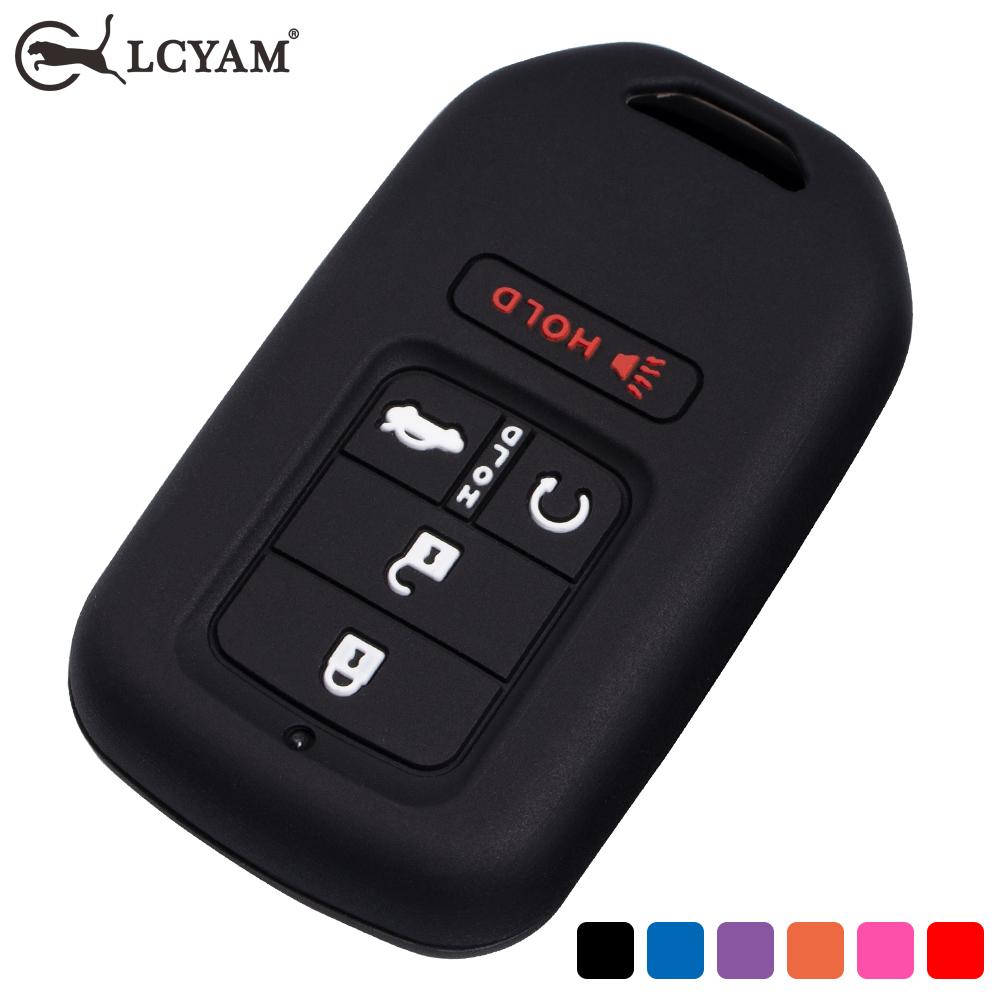 Silicone Remote Key Cover Protective Case Fob For Honda Accord Pilot Civic 5 Button Keyless Entry Remote Starter