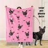 Personalized Pet Head Face Blankets For Cat Dog Custom Photo Blanket  With Name Throw Blanket Memorial Gifts