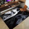 1pc Wolf Eyes Themed Rug for Home Decor, Non-slip Office Carpet, Chair Mat, Outdoor Mat, Christmas and Halloween Gifts-0731078