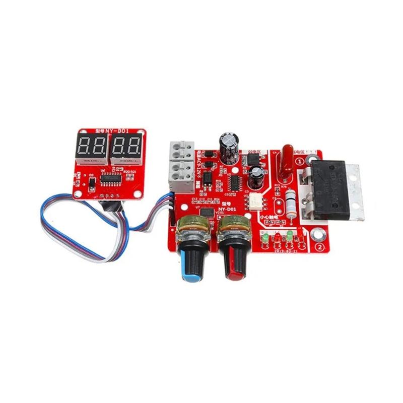 DIY 40/100A NY-D01 Spot Welding Machine Control Board Welder Controller Panel Adjust Time&Current Digital Display