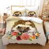 3D Hedgehog Animal Bedding Set Queen Duvet Cover Set Soft Bed Cover Queen Bedroom Bed Cover And Pillowcases Kids Home Textiles