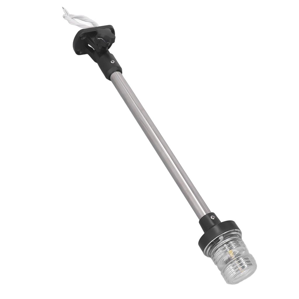 LED Anchor Navigation Light 18 Inch Marine All Round Boat Stern White Light 12 Or 24V 3W with 2