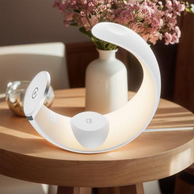 4 In 1 Magnetic Wireless Charger Station Holder 15W Fast Charging Dock Station QC3.0 PD with Desk Lamp for iPhone AirPods IWatch