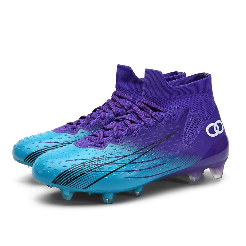 

Нові чоловічі високі футбольні бутси. Високоякісні футбольні бутси для професійних тренувань. Відкрита трава. Міцні футбольні бутси. Кросівки. 46