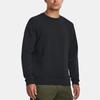 Under Armour Unstoppable Fleece Crew Solid Color Round Neck Pullover Long Sleeve Sweatshirt Men Sweatshirt Black 1381688-001