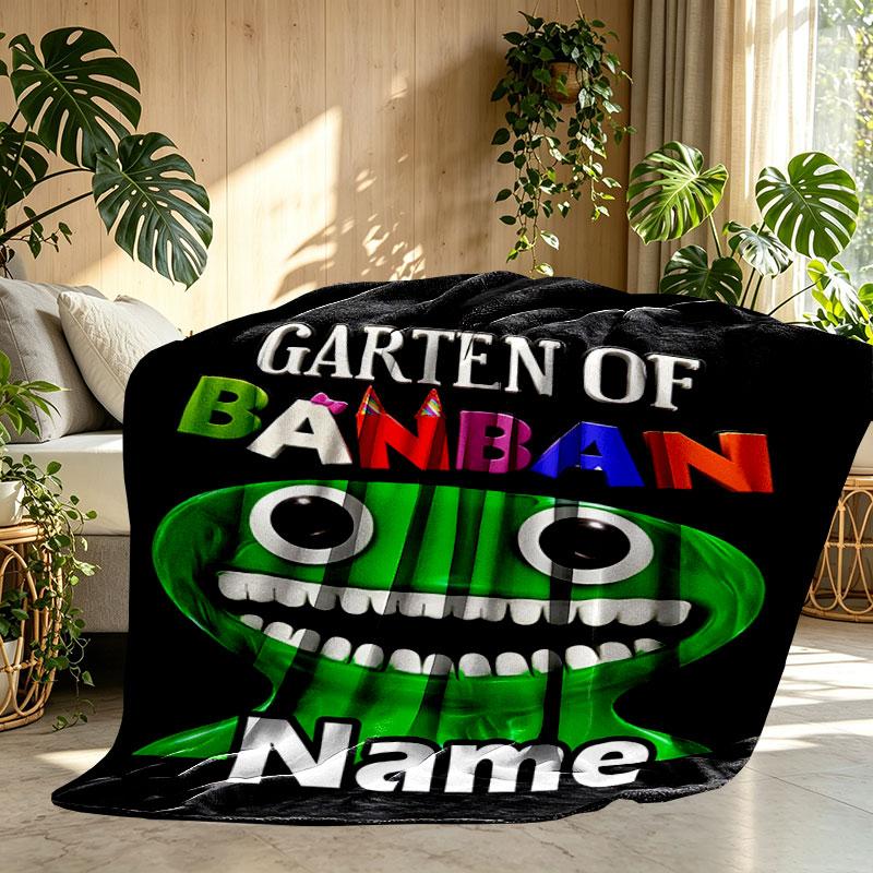 Kişiye Özel İsimli Oyun Rainbow Friends Baskılı Battaniye, Ev Dekorasyonu, Yatak Odası, Kanepe, Kamp, Koltuk, Doğum Günü Noel Hediyeleri