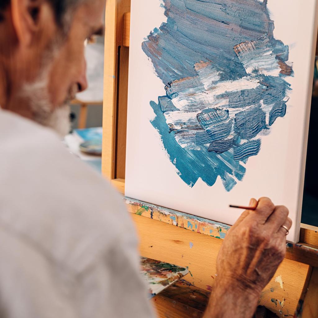 PHOENIX Natural Color Blend Stretched F10 X 2 Sheets Medium Grain Fabric with a Natural Professional Painting Supplies Ideal for Classic and Vintage