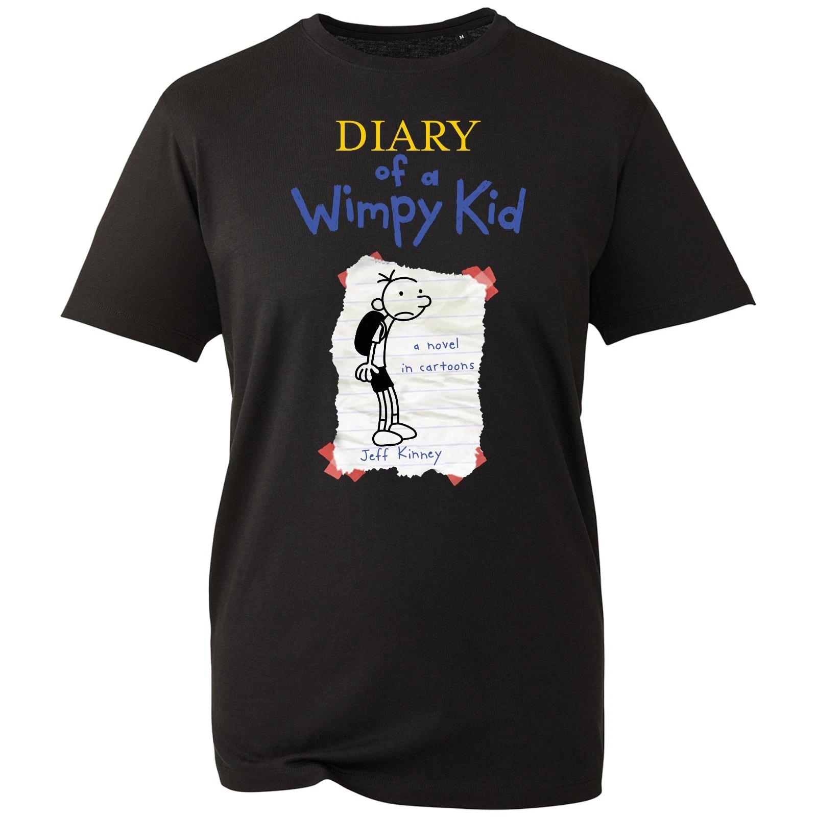 Diary Of A Wimpy Kid Comic Story T-Shirt, World Book Day Cartoon Novel Gift Tee L