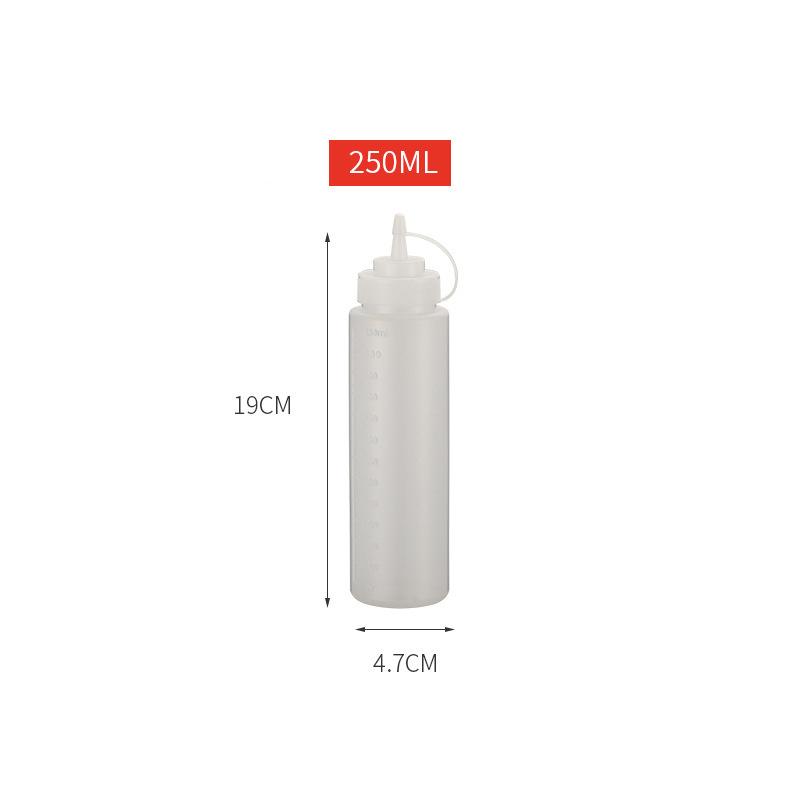2Pcs 8oz Squeeze Condiment Bottles with Cap 250ml Plastic Condiment Squeeze Bottles Squeezy Bottles With Nozzles Sauce Bottle