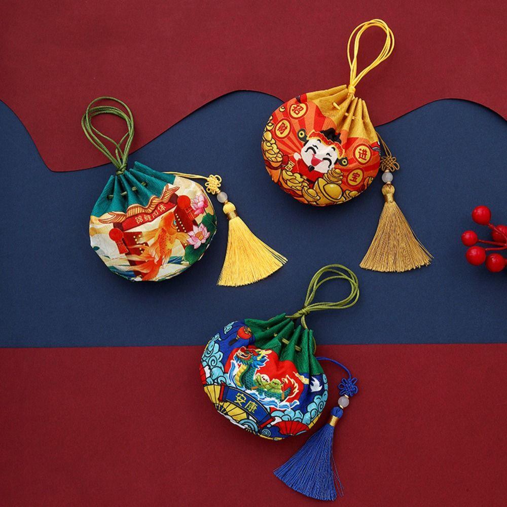 Dragon Boat Dragon Boat Festival Sachet with Tassel Chinese Style Storage Bag  Car Home Decor