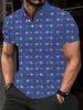 Printed Design – Not Textured Men'S Fashion Polo, a Casual Top Essential for Spring, Autumn, And Summer Street Style. with a Fashionable Design That'S