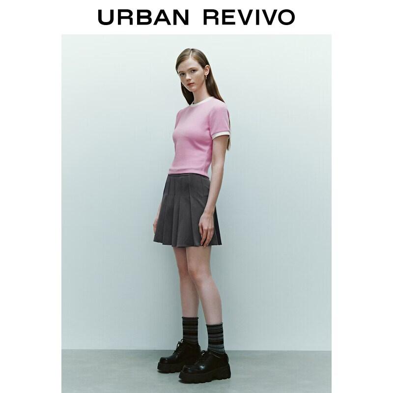 UR2026 Women s Retro Pleated Mini Skirt XS
