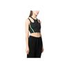 Adidas Striped Sleeveless Sports Tank Top Women Tops Black HR4483