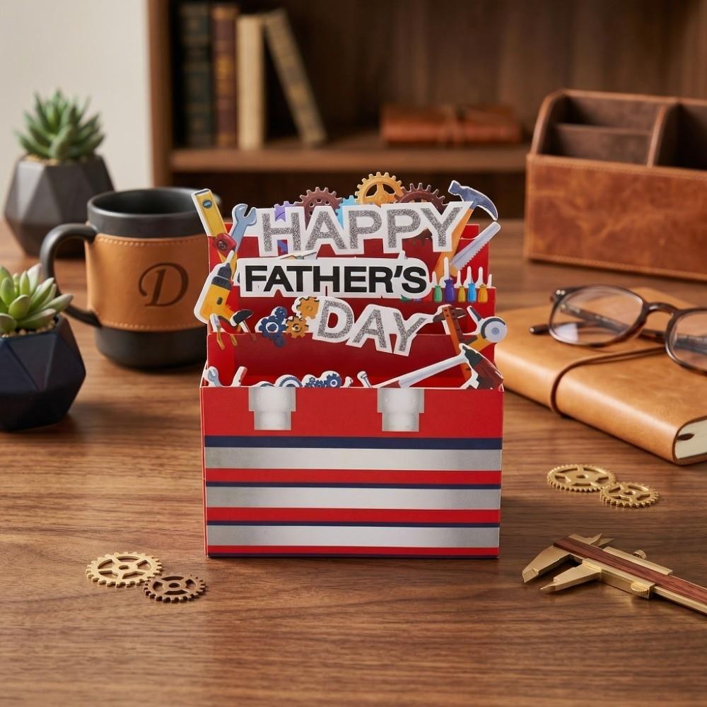 Paper Craft Toolbox Theme Card Blessing Postcard Message Card Celebration Card Birthday Party
