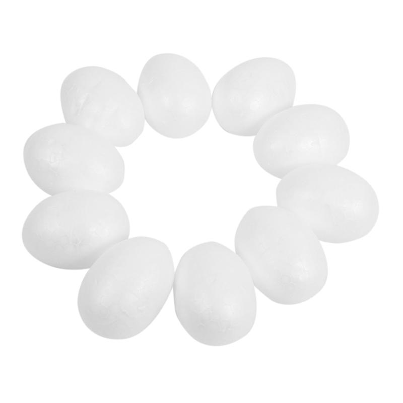 ABUL-50 Eier 6 cm Weißes Osterei Dekorationsei zum Bemalen oder Bekleben
